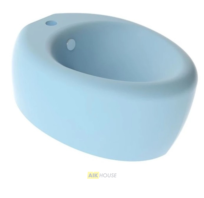 Биде подвесное GSG Ceramic Design Touch TOBISO023, голубой матовый