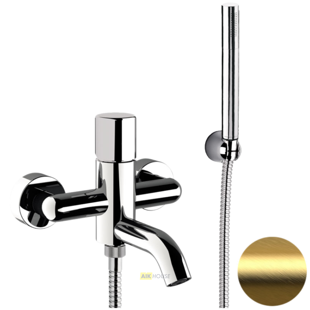 Смеситель для ванны Daniel Trilogy TG610DP, золото