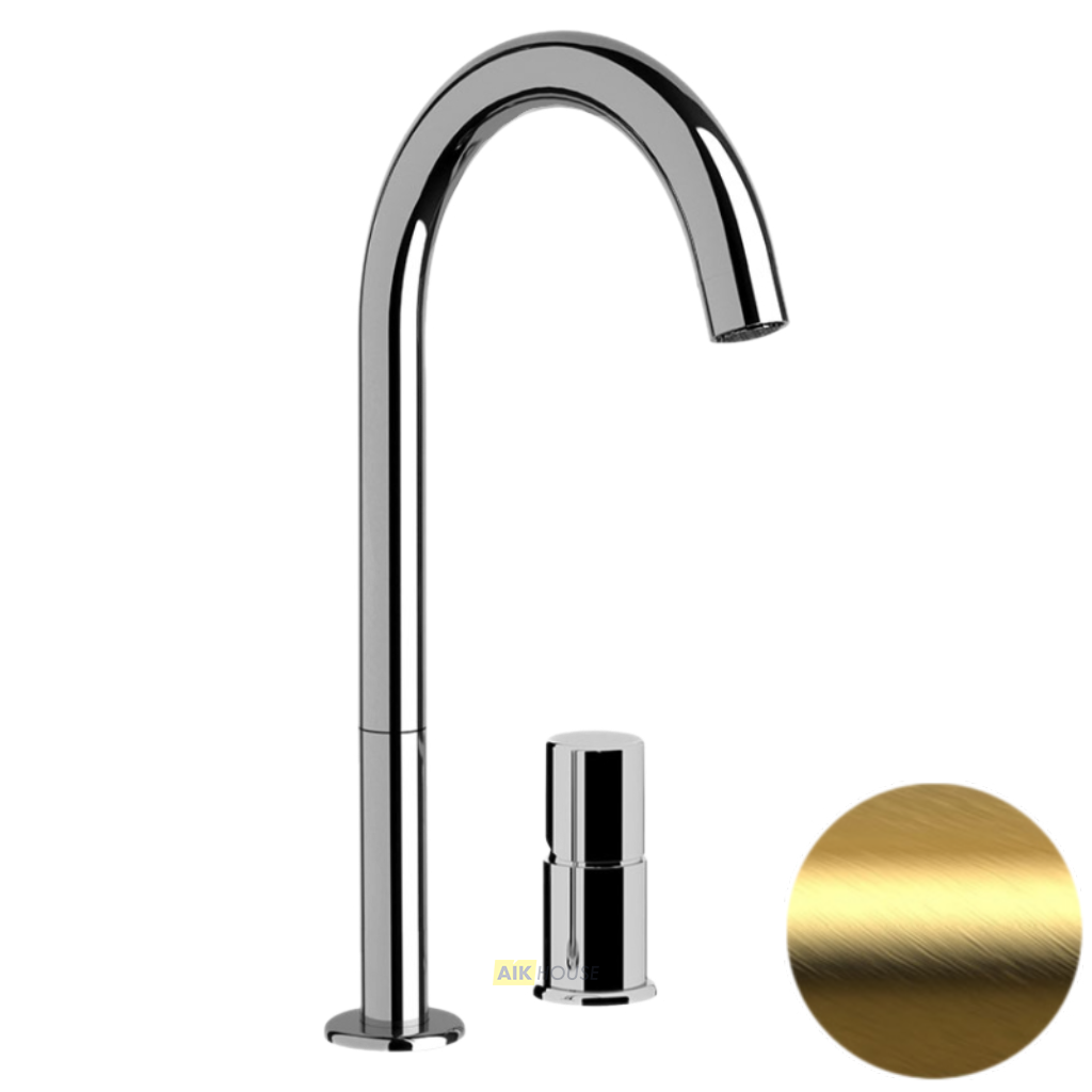 Смеситель для раковины Daniel Trilogy TG655LDP, золото