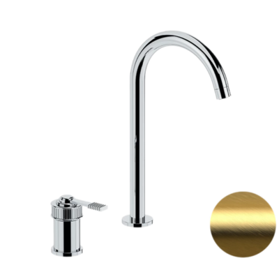 Смеситель для раковины Remer Atelier AL57LBG, золото