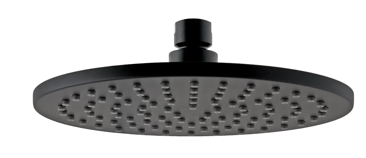 Верхний душ с шарнирным соединением 20 см Remer 359MM20NOX, черный матовый