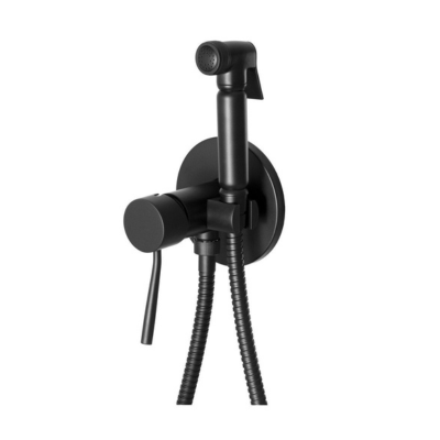 Гигиенический душ со смесителем Remer Minimal N65NO, черный матовый