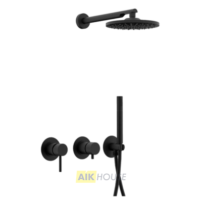 Душевая система Remer X Style X96S02ONO, чёрный матовый
