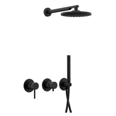 Душевая система Remer X Style X96S02ONO, чёрный матовый