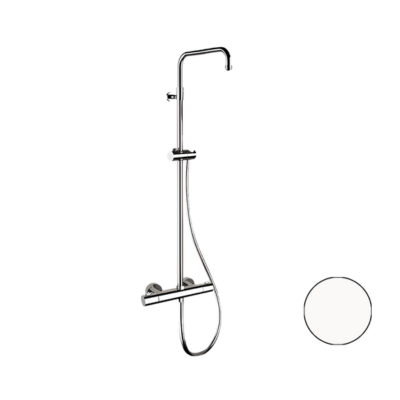 Душевая система термостатическая Remer Elegance EQ32ASSDBO, белый матовый