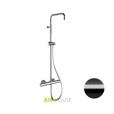 Душевая система термостатическая Remer Elegance EQ32ASSDCFP, черный брашированный хром