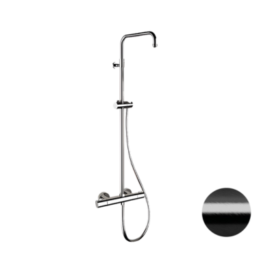 Душевая система термостатическая Remer Elegance EQ32ASSDCFP, черный брашированный хром