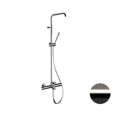 Душевая система термостатическая с изливом Remer Elegance EQ34A7MMSSOFNP, никель брашированный