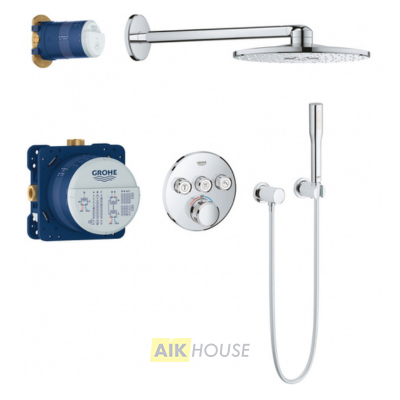 Душевая система Grohe Rainshower SmartActive 34705000 с термостатом, хром