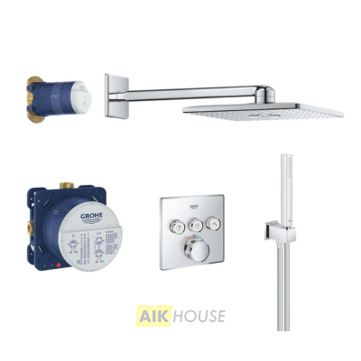 Душевая система Grohe Rainshower SmartActive 34706000 с термостатом, хром