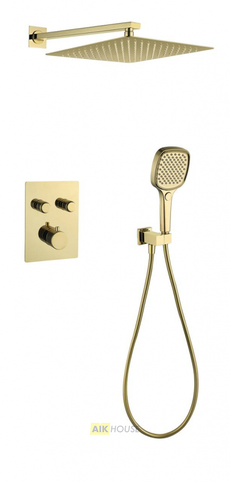 Душевая система скрытого монтажа Grocenberg с Термостатом Vernet (Франция), GB5040GO