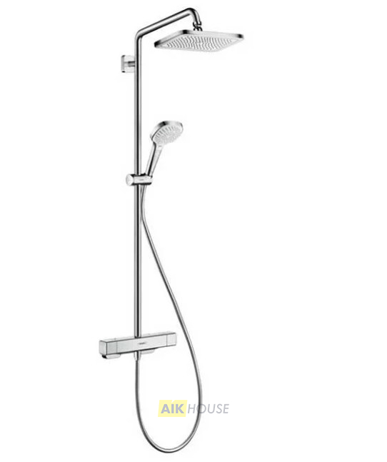 Душевая система Hansgrohe Croma E Showerpipe 280 1jet 27630000 c термостатом, хром
