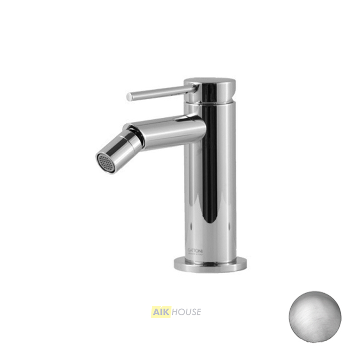 Смеситель для биде на 1 отверстие, с донным клапаном GATTONI Circle Two 9150/91NS, никель 