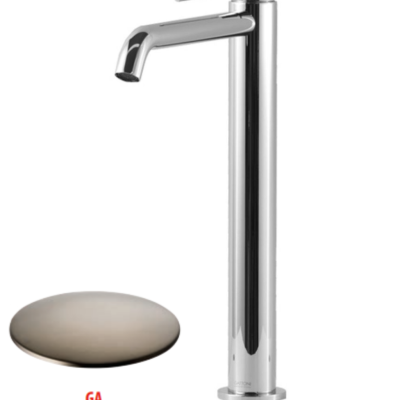Смеситель для раковины GATTONI CIRCLE TWO 9148/91GA, серый антрацит