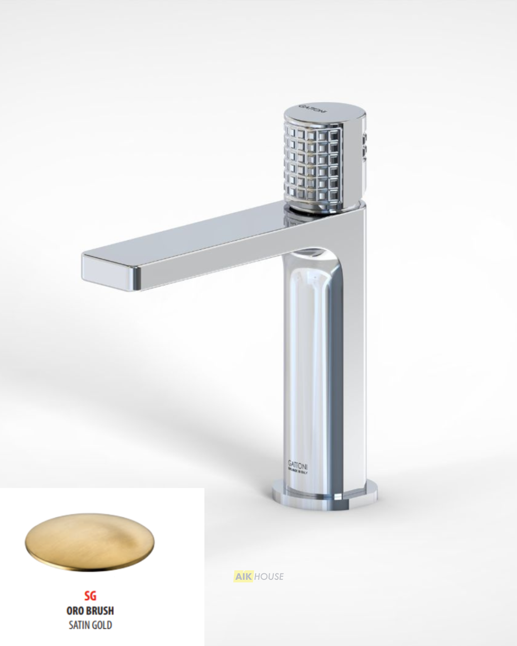 Смеситель для раковины GATTONI T_K 8240/8OSG, золото