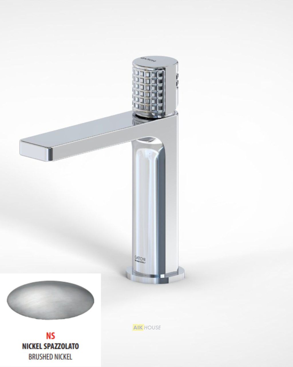 Смеситель для раковины GATTONI T_K 8240/8ONS, брашированный никель