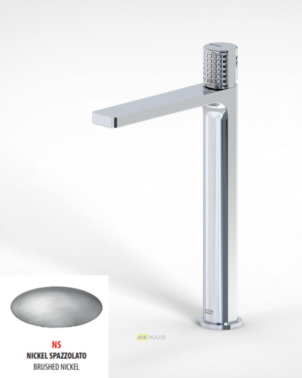 Смеситель для раковины GATTONI T_K 8246/8ONS, брашированный никель