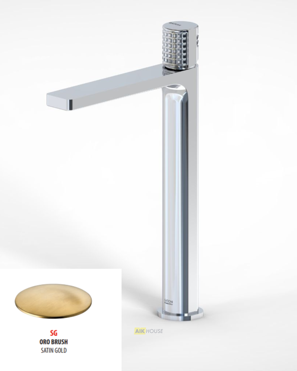 Смеситель для раковины GATTONI T_K 8246/8OSG, золото