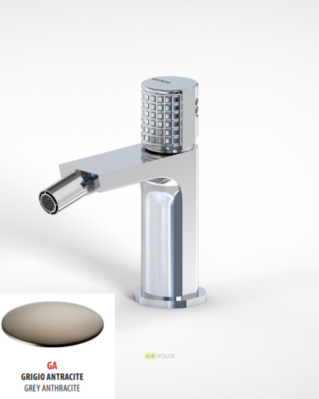 Смеситель для биде GATTONI T_K 8250/8OGA, серый антрацит