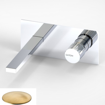 Смеситель для раковины встраиваемый GATTONI T_K 8235/8OSG, золото