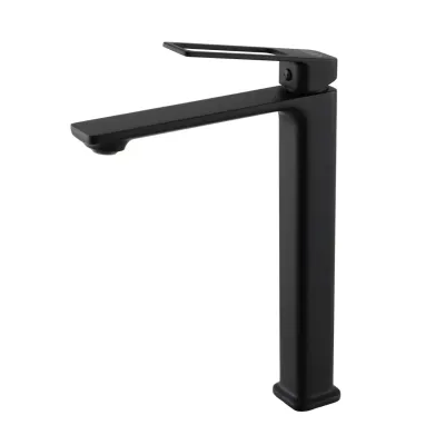 Смеситель высокий для раковины Gid Niagara L057-BM-D L057BMD черный матовый