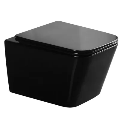 Унитаз подвесной Gid Tr2155BL 62238Y черная глянцевая 51x37x35