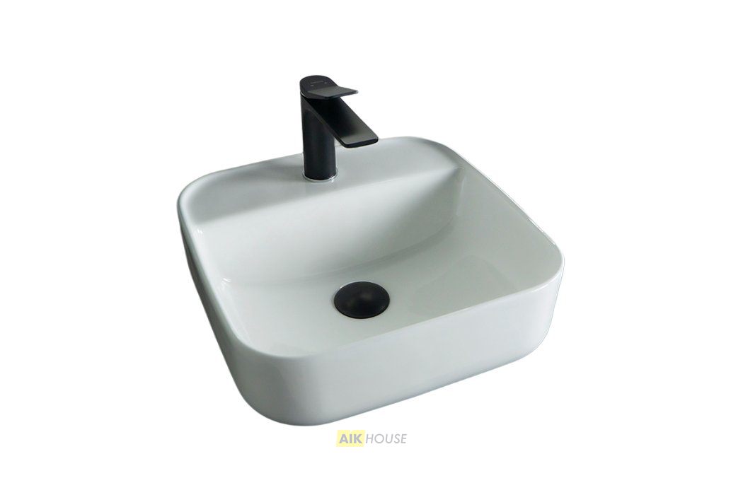 Раковина Gid N9044 51165 накладная белая 38.5x38.5x14