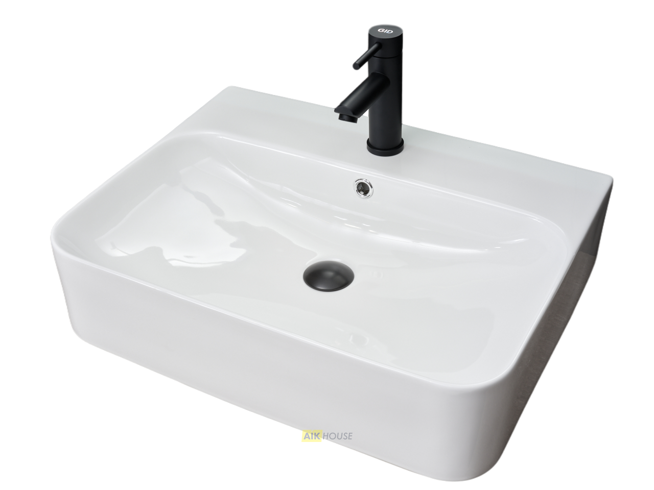Раковина Gid N9258 51218 накладная белая 60x45x13