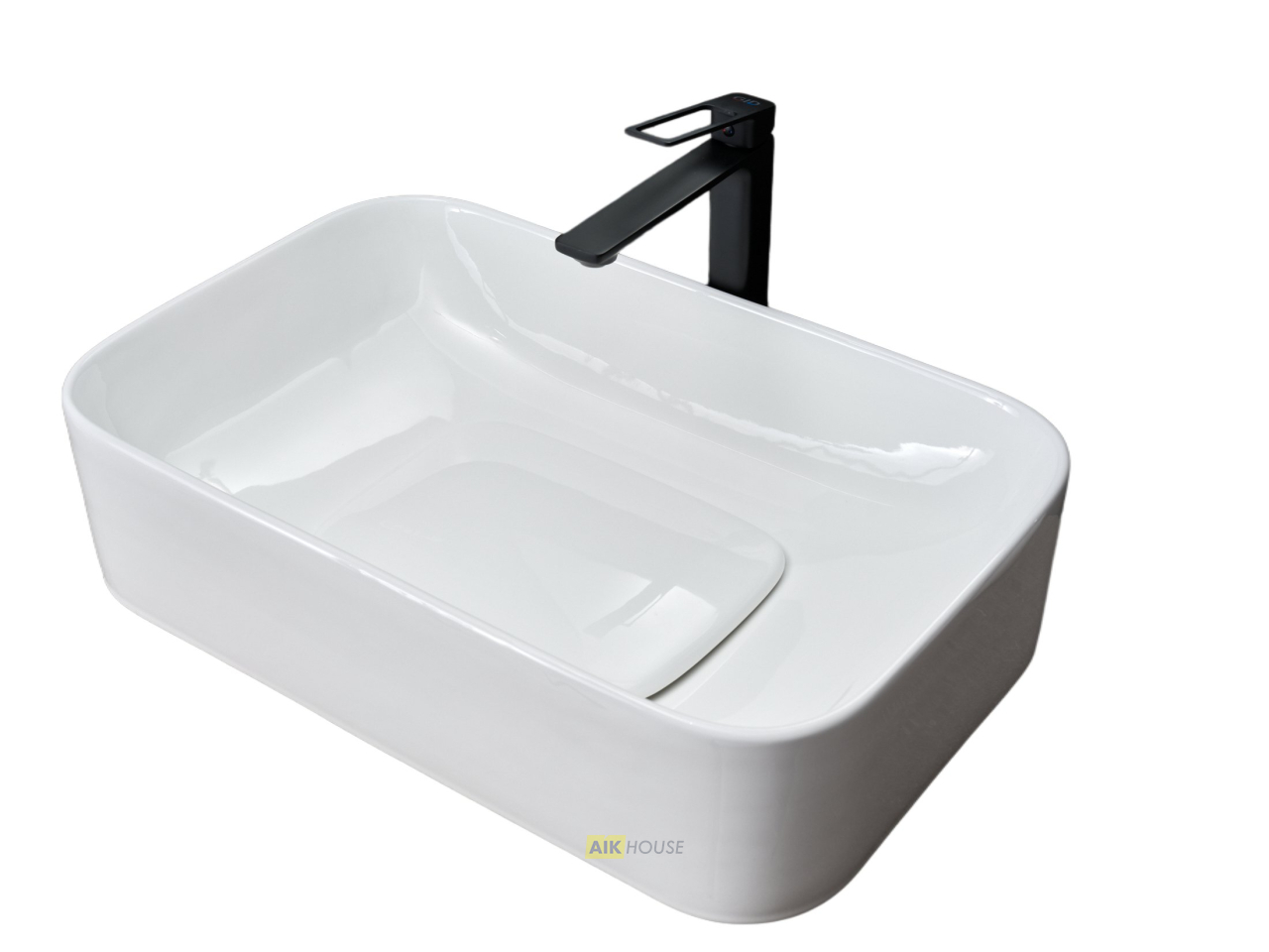Раковина Gid N9598 51230 накладная белая 61x38x15