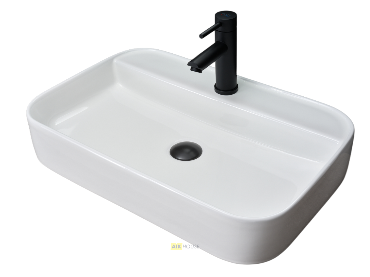 Раковина Gid N9660 51232 накладная белая 60x40x11