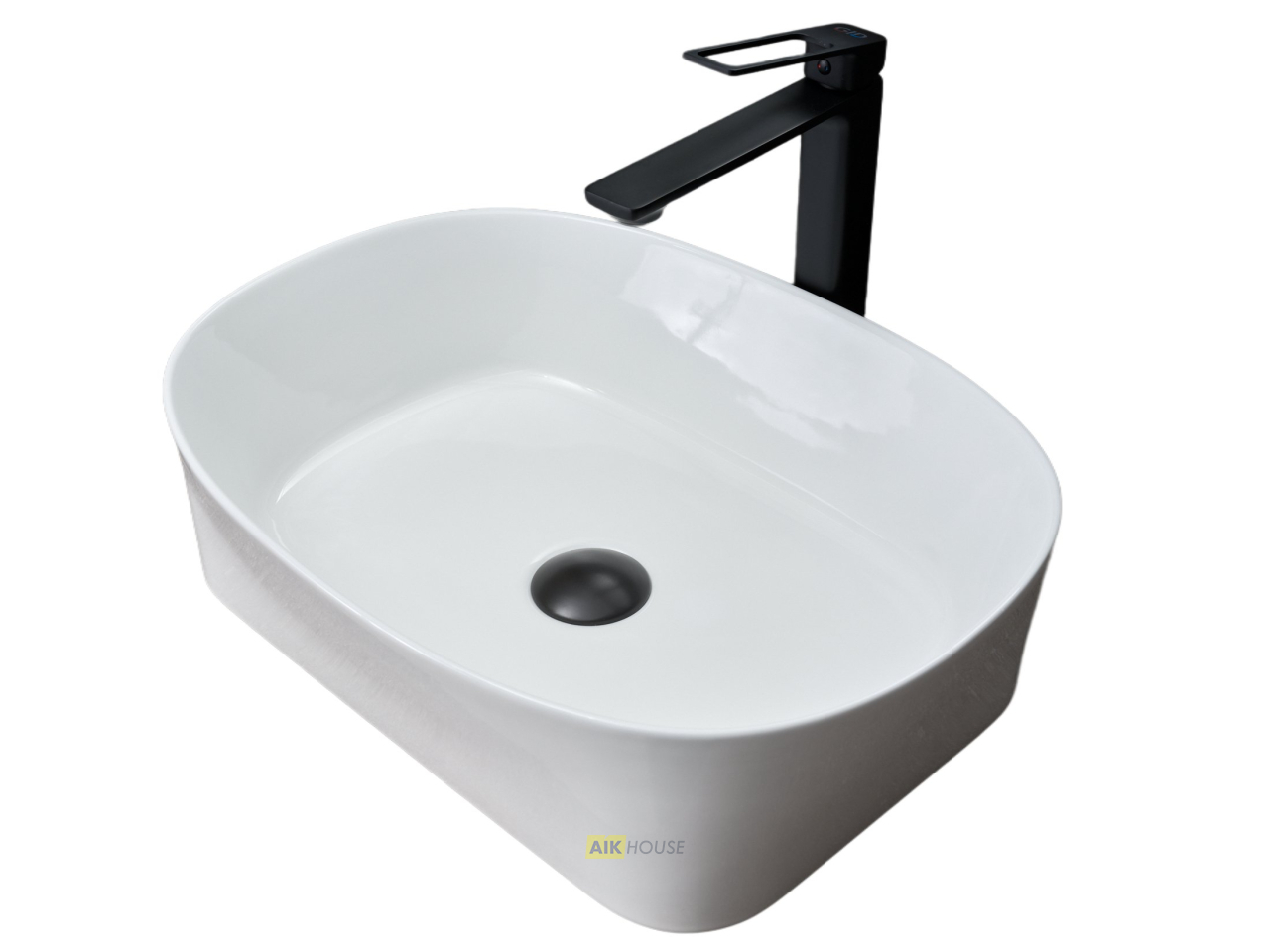Раковина Gid N9028 51233 накладная белая 53x36x14