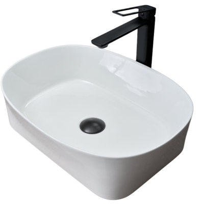 Раковина Gid N9028 51233 накладная белая 53x36x14