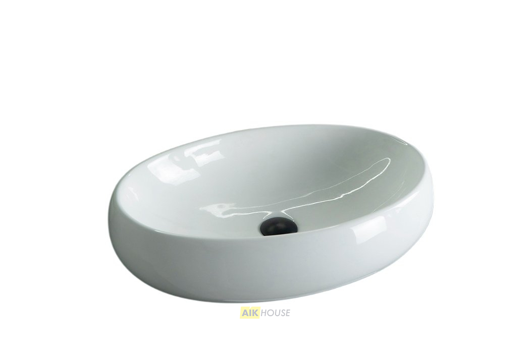 Раковина Gid N9030a 51114 накладная белая 60x41x15