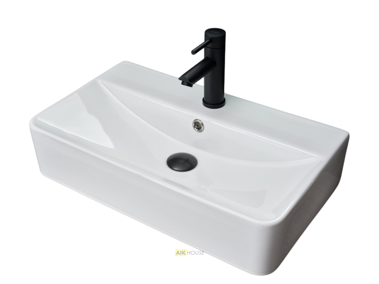Раковина Gid N1344 51226 накладная белая 61x35.5x14