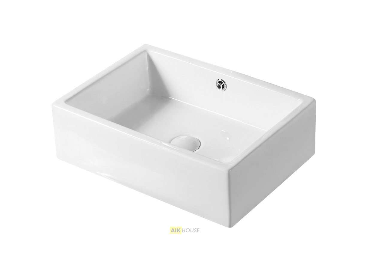 Раковина Gid N9129 51125 накладная белая 51x38x15