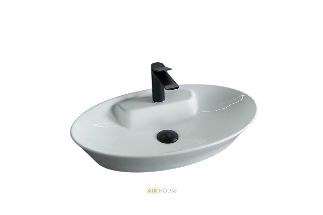 Раковина Gid N9398 51142 накладная белая 61x37x12