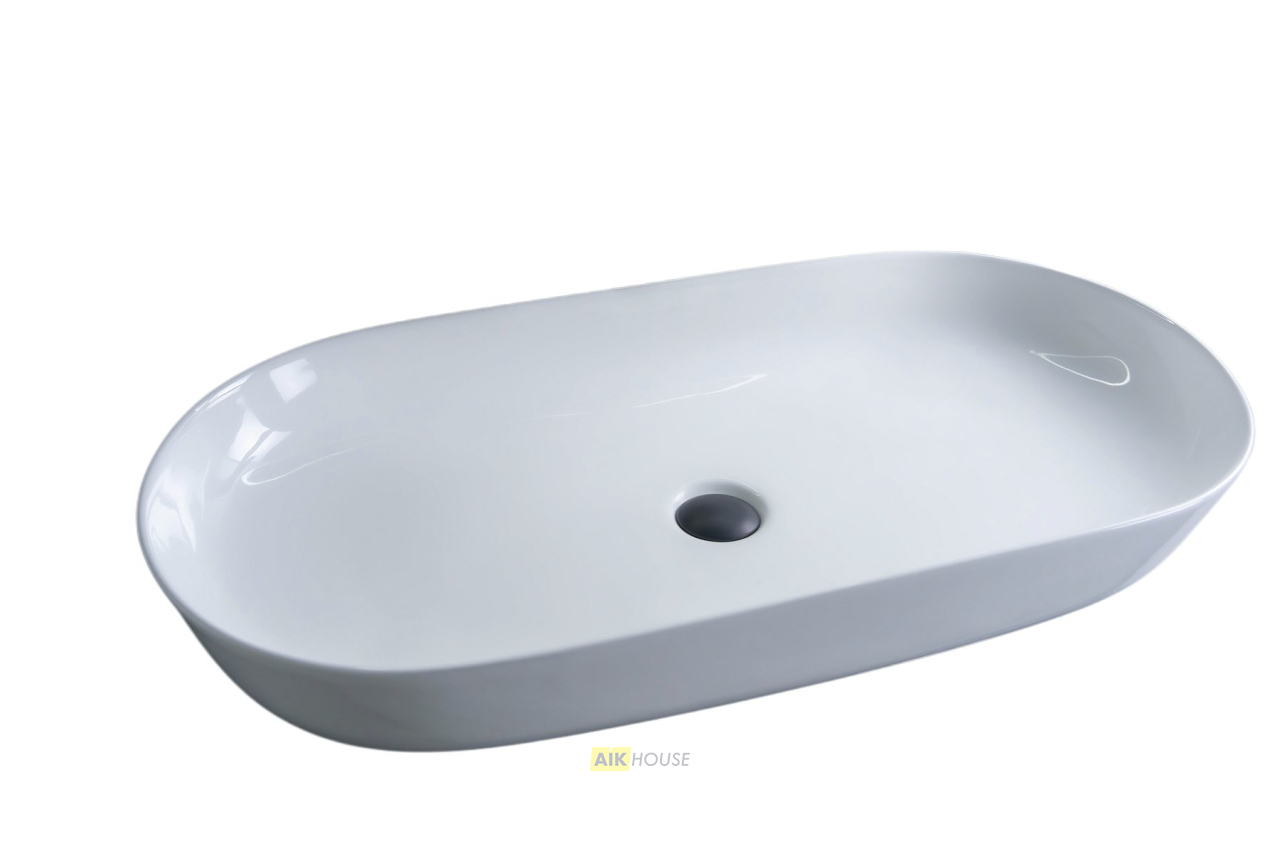 Раковина Gid N9348 51200 накладная белая 81x41x14