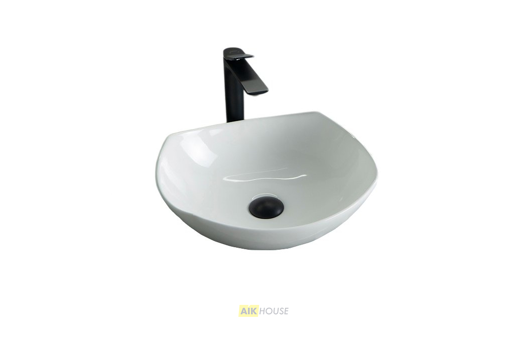 Раковина Gid N9412 51191 накладная белая 41.5x38x14