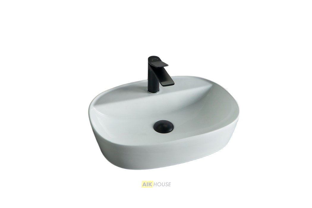 Раковина Gid N9045 51166 накладная белая 50x38x12