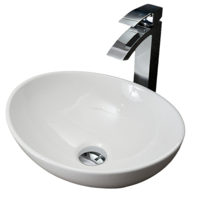 Раковина Gid N9138 51178 накладная белая 41x34x15