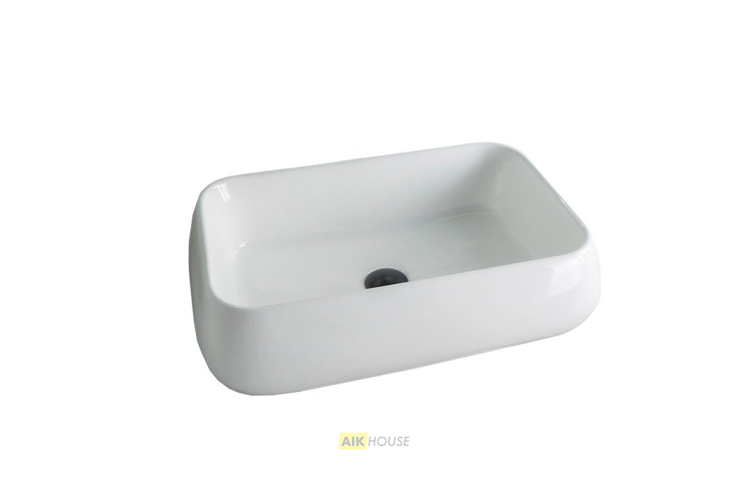 Раковина Gid N9239 51134 накладная белая 60x40x15