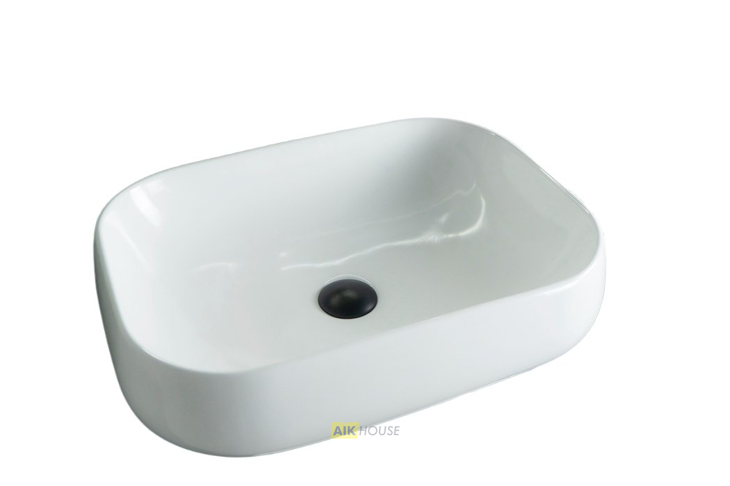 Раковина Gid N9243 51135 накладная белая 56x42x14