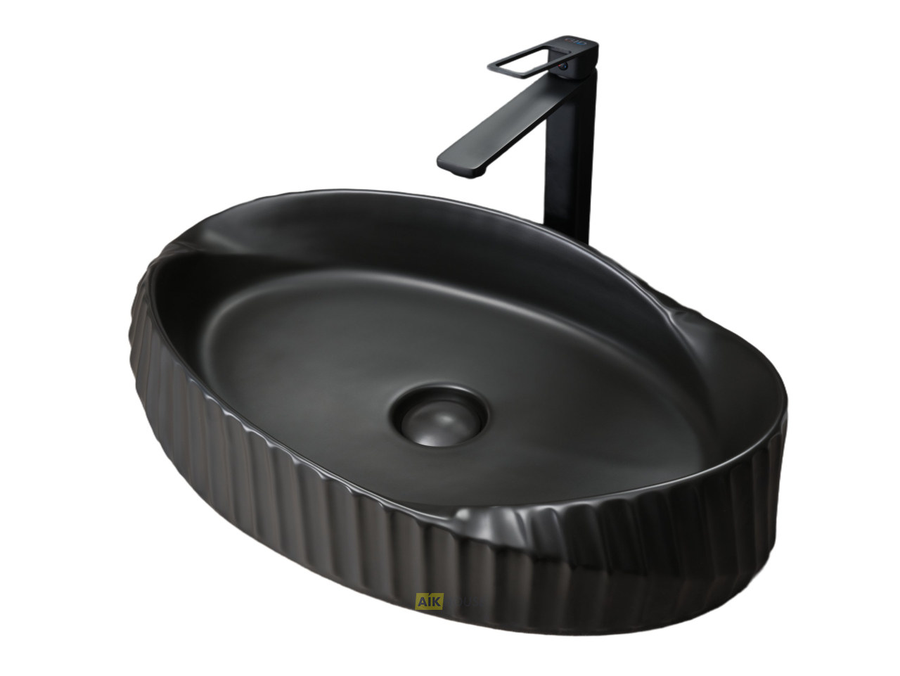 Раковина Gid Bm888 53358 накладная черная матовая 60x38.5x13.5