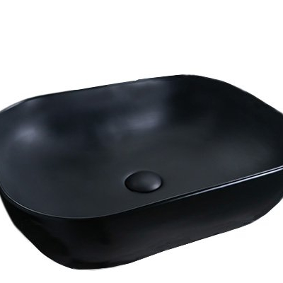 Раковина Gid Bm1302 53348 накладная черная матовая 50x40x14