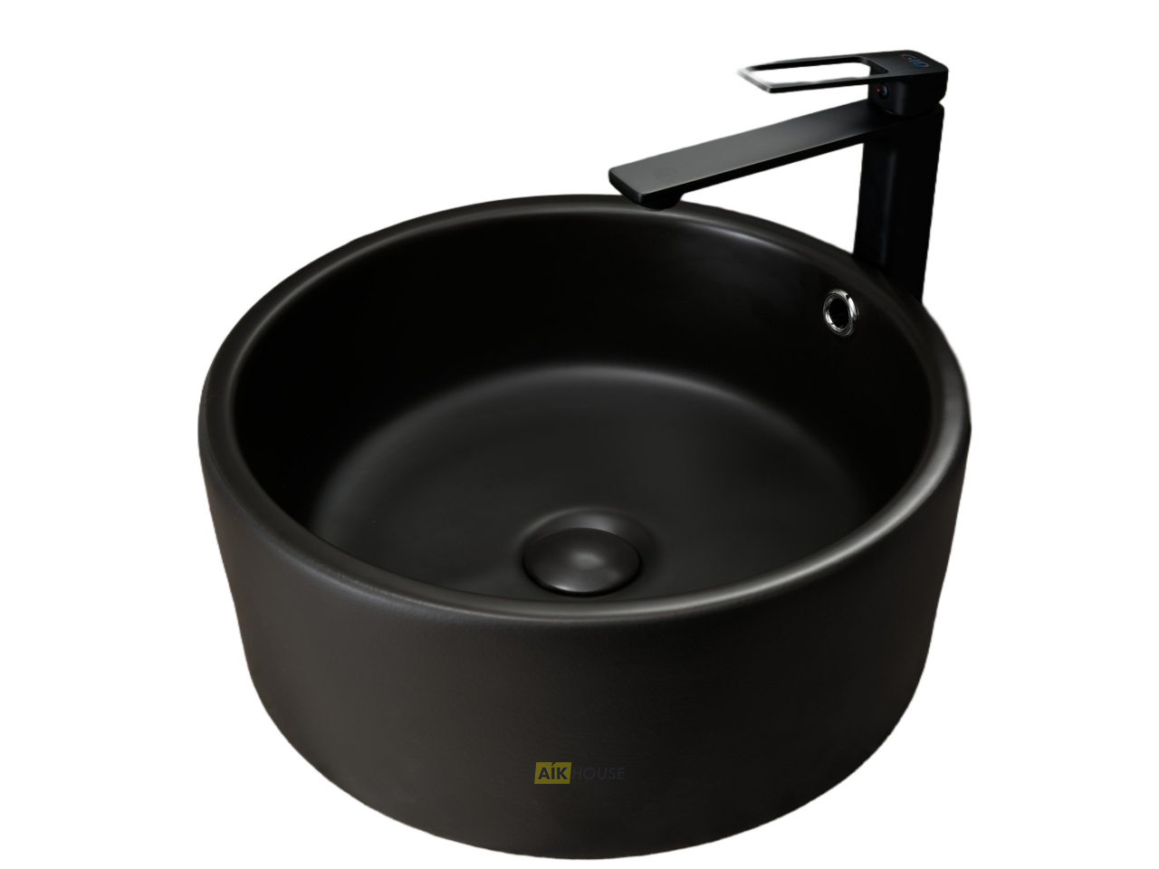 Раковина Gid N9130bg 53382 накладная черная графит 41.5x41.5x16.5