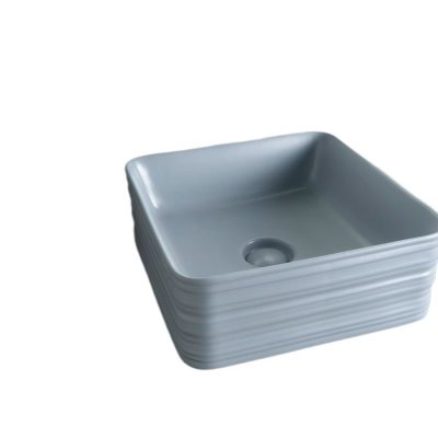 Раковина Gid Gm965 53338 накладная серая матовая 38.5x38.5x13.5