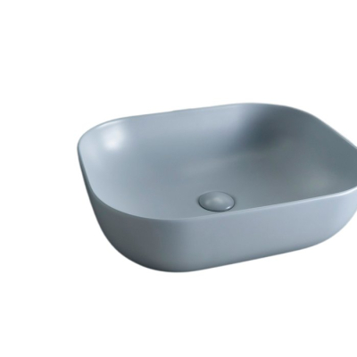 Раковина Gid Gm1302 53336 накладная серая матовая 50x40x14