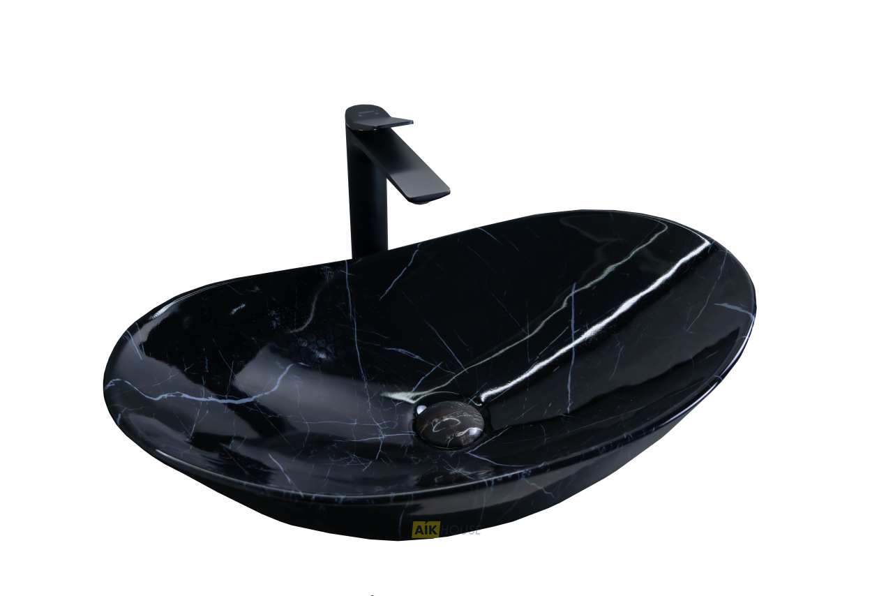 Раковина Gid Bs9811 54467 накладная под камень глянцевый 61x37x15