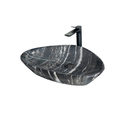 Раковина Gid Mnc206 54427 накладная под камень глянцевая 59x39x13