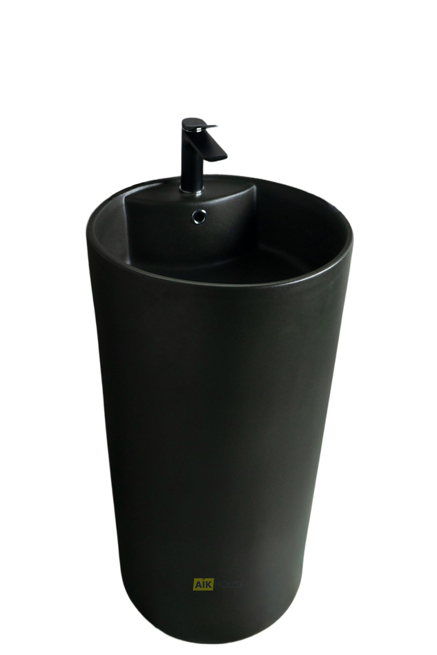 Раковина Gid Nb135bg 81109 накладная черная графит 45x45x85